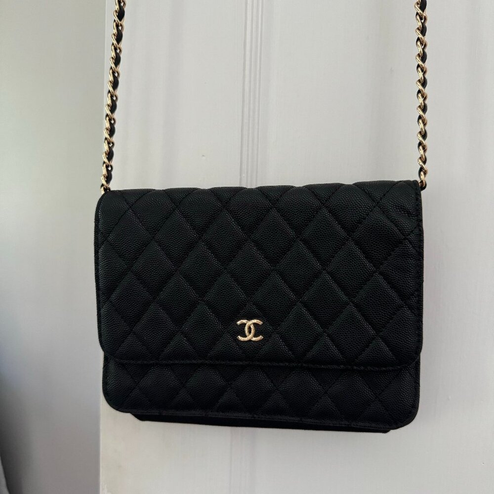 Black Quilted CC Bag